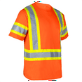 thumbnail image 4 of JORESTECH Hi-Vis Short-Sleeved, Two-Toned Work Safety T-Shirt, TS-28 (Orange, S), 4 of 7