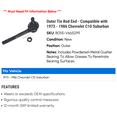 thumbnail image 2 of Outer Tie Rod End - Compatible with 1973 - 1986 Chevy C10 Suburban 1974 1975 1976 1977 1978 1979 1980 1981 1982 1983 1984 1985, 2 of 2