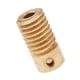 thumbnail image 2 of Brass Gear 0.5 Modulus Worm Gear Shaft Alta calidad Fácil de instalar Todos los 5 tamaños Agujero 4 mm mm Cola Eje de engranaje helicoidal de latón, 2 of 8