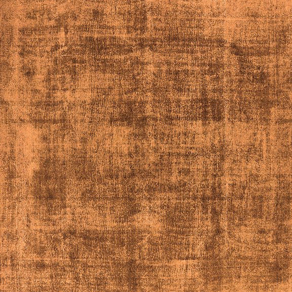 Ahgly Company Indoor Square Oriental Orange Industrial Area Rugs, 3' Square