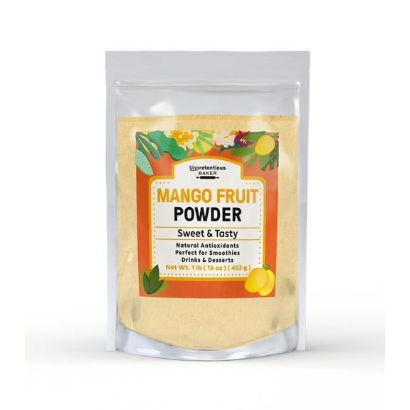 Unpretentious Mango Fruit Powder, 1 lb, Drink & Smoothie Mix-in