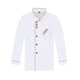 thumbnail image 2 of Long Sleeve Chef Uniform Unisex Basical Chef Tops Catering Shirt for Bakery Hotel Restaurant - Size M (White with Coffee Surple), 2 of 3