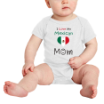 thumbnail image 2 of I Love My Mexican Mom Cute Baby Clothes For Boy Girl (White, 12-18 Months), 2 of 5