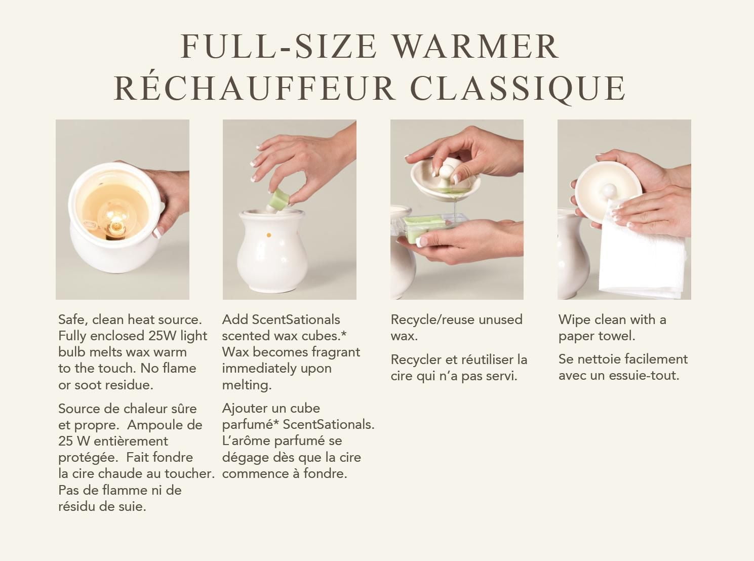 ScentSationals Full Size Warmer - Amour