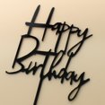 thumbnail image 1 of 10Pcs Mirror Gold Acrylic Love Heart Happy Birthday Cake Toppers Birthday Decoration Cake Tools Mothers Fathers Anniversary Days Gao Jinjia LED, 1 of 2