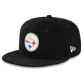 thumbnail image 3 of Men's New Era Black Pittsburgh Steelers Throwback Cord 59FIFTY Fitted Hat, 3 of 6