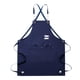 thumbnail image 3 of Delantal de lona con correa ajustable y bolsillos grandes, impermeable, para cocina y chef. Azul, 3 of 8