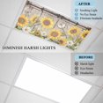 thumbnail image 4 of 1 Pack Sunflower Fluorescent Light Covers for Ceiling Lights Farmhouse Barn Door White Yellow Flower Leaf Butterfly Magnetic Ceiling Light Covers Overhead Light Filters for Office Classroom Home, 4 of 9