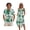 Green Tropical Leaf, variant on Xixirimido Blue Toile De Jouy Print Hawaii Couple Matching Outfit Men's Hawaiian Shirt and Women's Summer Sleeveless Dress Soft Midi Beach Dress Matchable Couple Outfits, 5XL