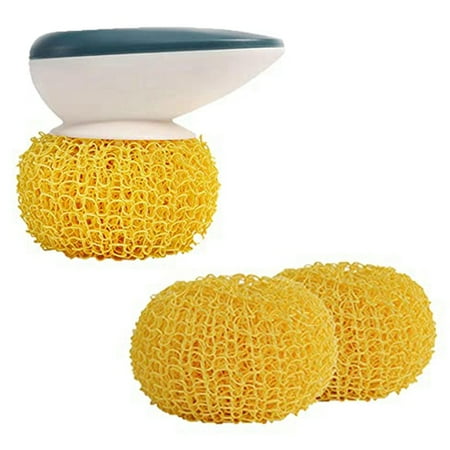 

Cleaning Ball Kitchen Cleaning Tool Pot Washing and Dishwashing Brush with 2 Replaceable Balls