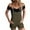 Green, variant on MIASHUI Women's Solid Color Denim Overalls Shorts Casual Summer Romper with Pockets Adjustable Straps for Women Green,XL