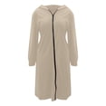thumbnail image 4 of Hcyirli Women's Stylish Casual Hooded Cardigan Thin Fit wih Long Sleeve and Cozy Soft Fabric Comfortable Lightweight Knit Sweater Jacket for Fall and Winter Seasons WH2 XXL, 4 of 5