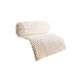thumbnail image 2 of Textured Velvet Plush Soft Fleece Throw Blanket, Oversized Beige Blanket, 50×60 inches Blanket By XSAOP, 2 of 7