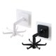 thumbnail image 2 of Dsseng - 2 ganchos plegables giratorios de 360 grados, multiusos, para colgar utensilios, gancho autoadhesivo vertical de 180 grados (negro), 2 of 6