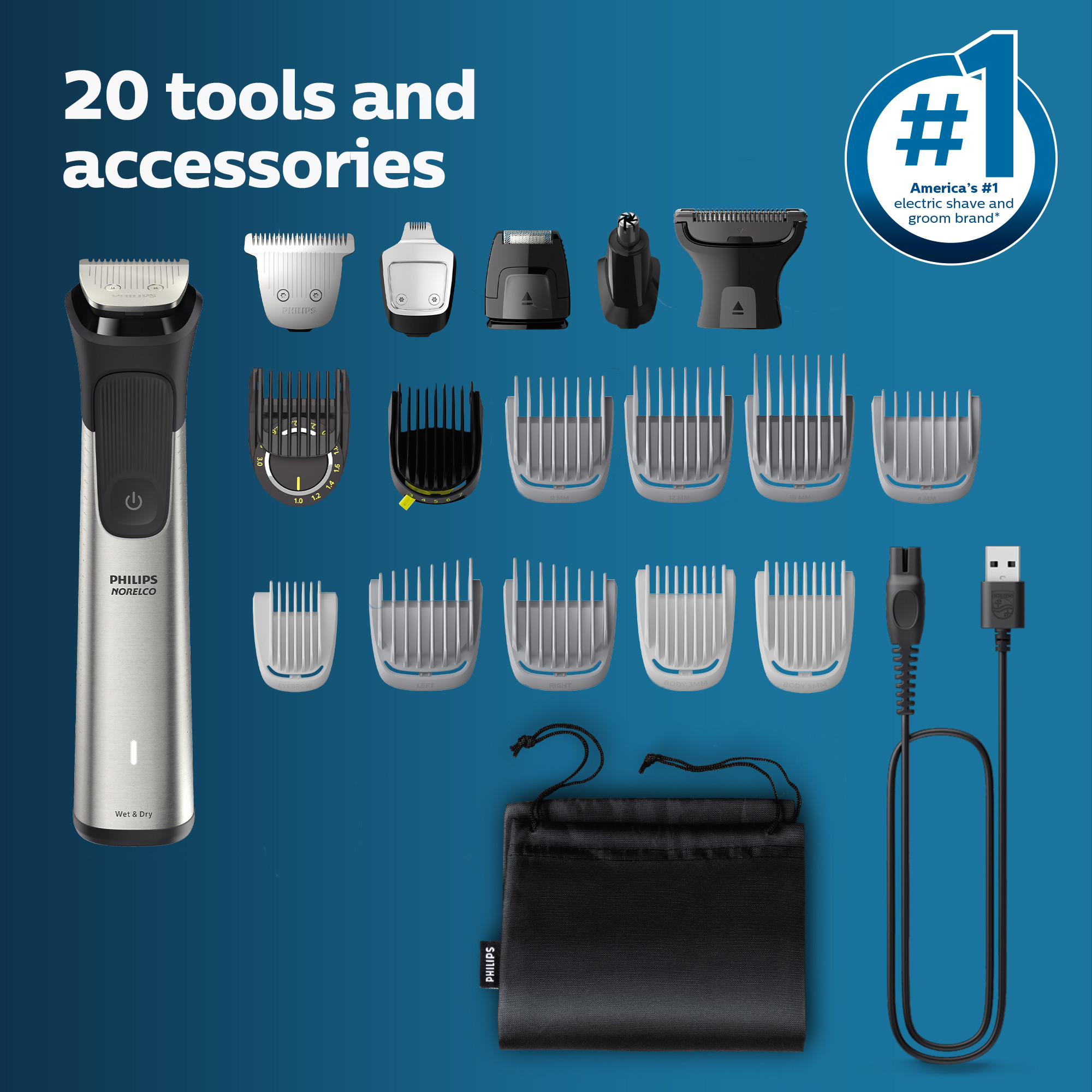 Philips Norelco Multigroom 9000 All-in-One Trimmer photo 3