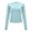 a-121Light Blue30, variant on VNKIDY Womens Solid Color Long Sleeve Athletic TShirt With Round Neck Quick Dry Slim Fit For Yoga Running Gym Workouts Casual Active Outings Black XXL