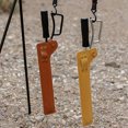 thumbnail image 3 of Pinces à Feu de Camping en Plein Air Sac de Protection Portable en Cuir PU pour Cheminée Barbecue Pochette de Rangement, 3 of 7