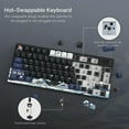 thumbnail image 4 of XVX S-K80 Gasket Mounted 75% Mechanical Keyboard with OLED Black, Gaming Keyboard, Manufacturer: XVX, Packs, 4 of 6