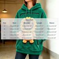 thumbnail image 5 of Mifsaly Women Pet Carrier Hoodie Lion Pattern Sherpa Fleece Hooded Sweatshirt with Cat Pouch Warm Long Sleeve Fall Winter Pullover for Pets Lovers Green,2XL, 5 of 5