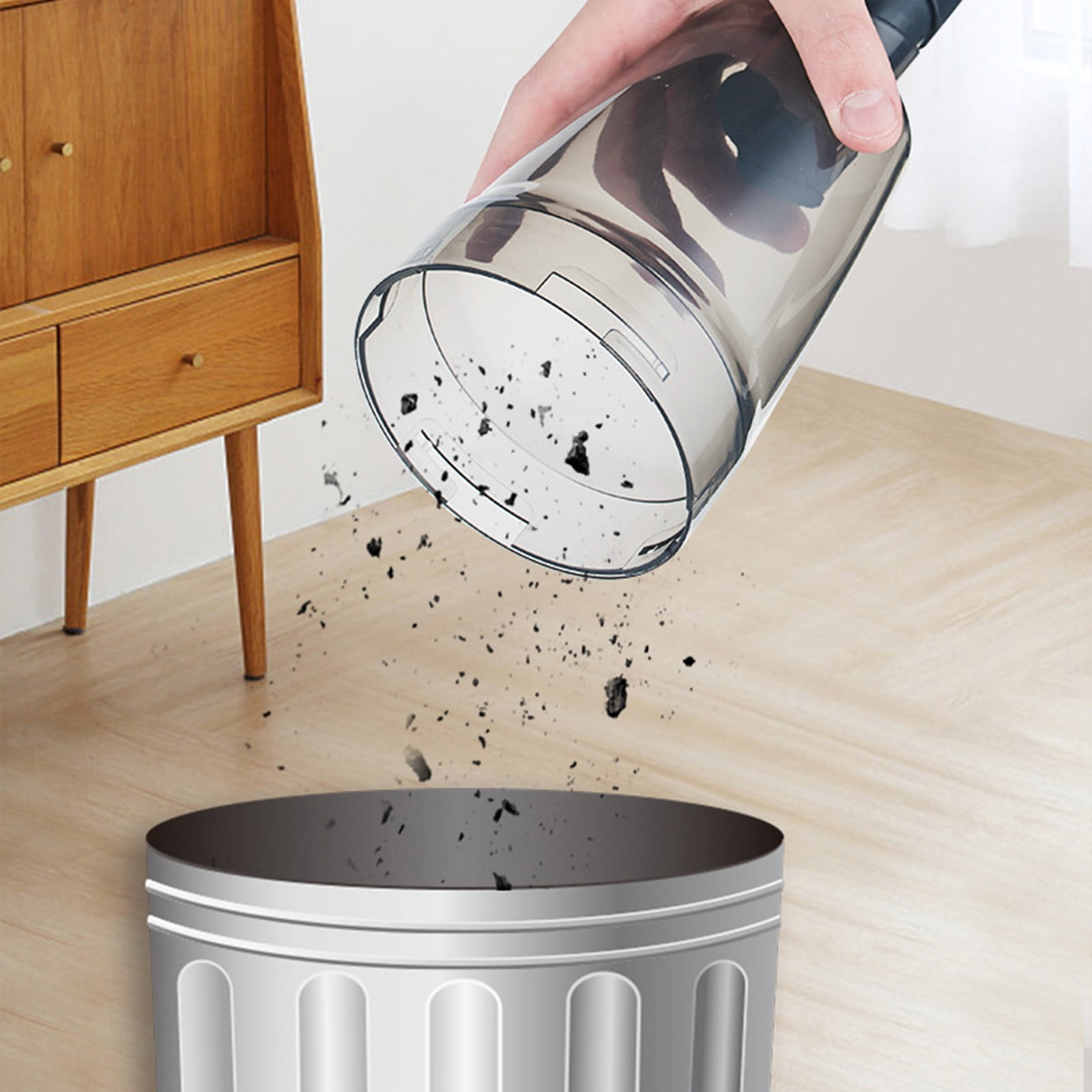Handheld Wet Dry Vacuum Cleaner | 9000Pa Suction | Rechargeable Cordless Mini Car Vacuum with 22000mAh Battery | Quiet | ABS Material | Portable for Home Office | Filtration System | White