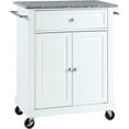 thumbnail image 1 of Crosley Furniture Wood Portable Kitchen Cart in White and Gray, 1 of 7