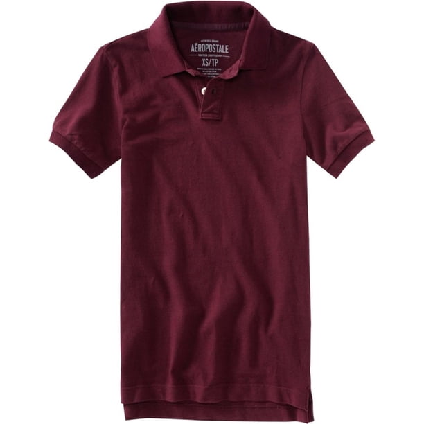 Aeropostale - Polo de rugby para hombre, color rojo, extragrande