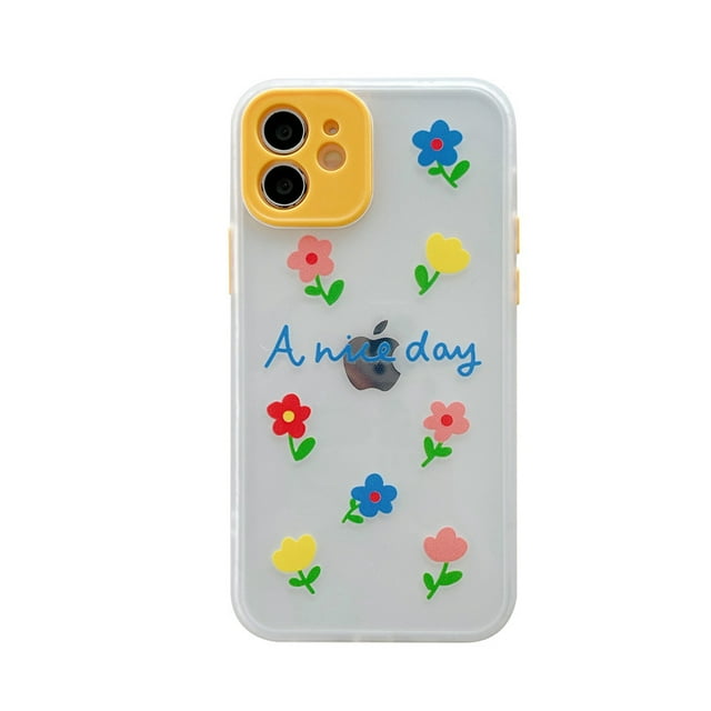Cute Pink Phone Case for Apple iPhone 7/8/SE2 TPU Bumper Cover Design Clear Matte PC Back Shockproof Protective Covers
