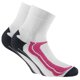 thumbnail image 1 of Rohner Basic calcetines de deporte unisex, paquete de 2 - Quarter Sport, mezcla de algodón Blanco/Pink 39-42, 1 of 3