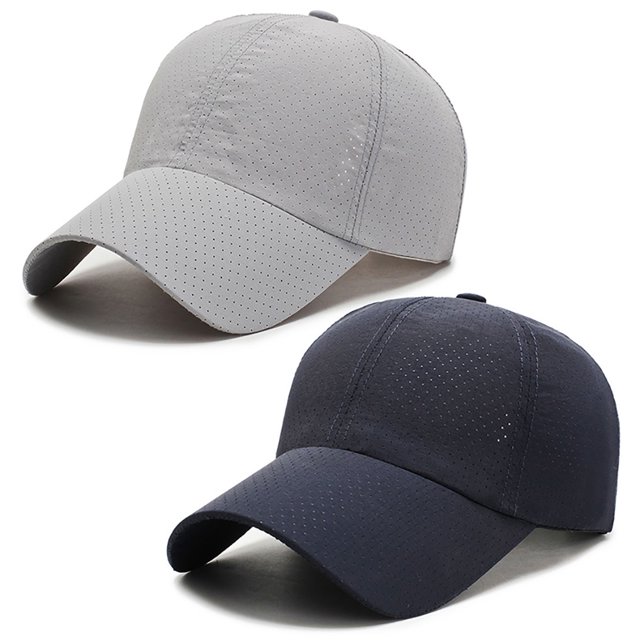 Baseball Hats Mesh Breathable 2PCS Adjustable Sports Caps Tennis Hats for Men