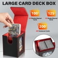 thumbnail image 3 of Caja de cartas Jaffzora para MTG Commander negra y roja, 100 cartas, 3 of 8