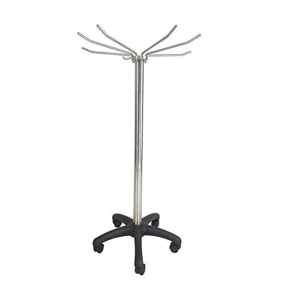 FixtureDisplays Lead Apron Rack MRI X-Ray Protective Cover Mobile Rack with Wheels Stainless Steel Construction Non-Magnetic 1782-517W classic-SL
