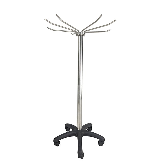 FixtureDisplays® Lead Apron Rack MRI X-Ray Protective Cover Mobile Rack with Wheels Stainless Steel Construction Non-Magnetic 1782-517W classic