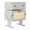 White, variant on 20.7" Wide Robot LED Nightstand with 360° Rotating Drawer - Modern End Table(lxf)
