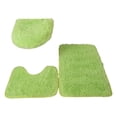 thumbnail image 1 of Matsuzay Juego de alfombras de baño de secado rápido de PU de 3 uds. Con fondo antideslizante, textura , fácil limpieza, baño hecho de PU Juegos de accesorios de baño Fruta Verde, 1 of 6