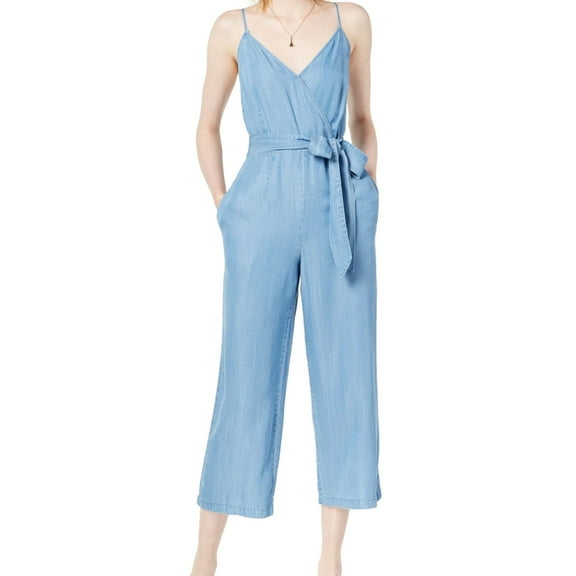maison Jules Womens Chambry Jumpsuit, Blue, 12