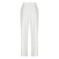 thumbnail image 6 of Clearance under 10$ Sevevn Women Casual Linen Drawstring Elastic Waist Long Wide Leg Pants Sales Today Clearance White XXL, 6 of 8