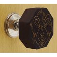 thumbnail image 2 of IBA Indianbeautifulart Brown Engraved Knobs Furniture Knobs Cabinet Drawer Pull Pack 10, 2 of 3
