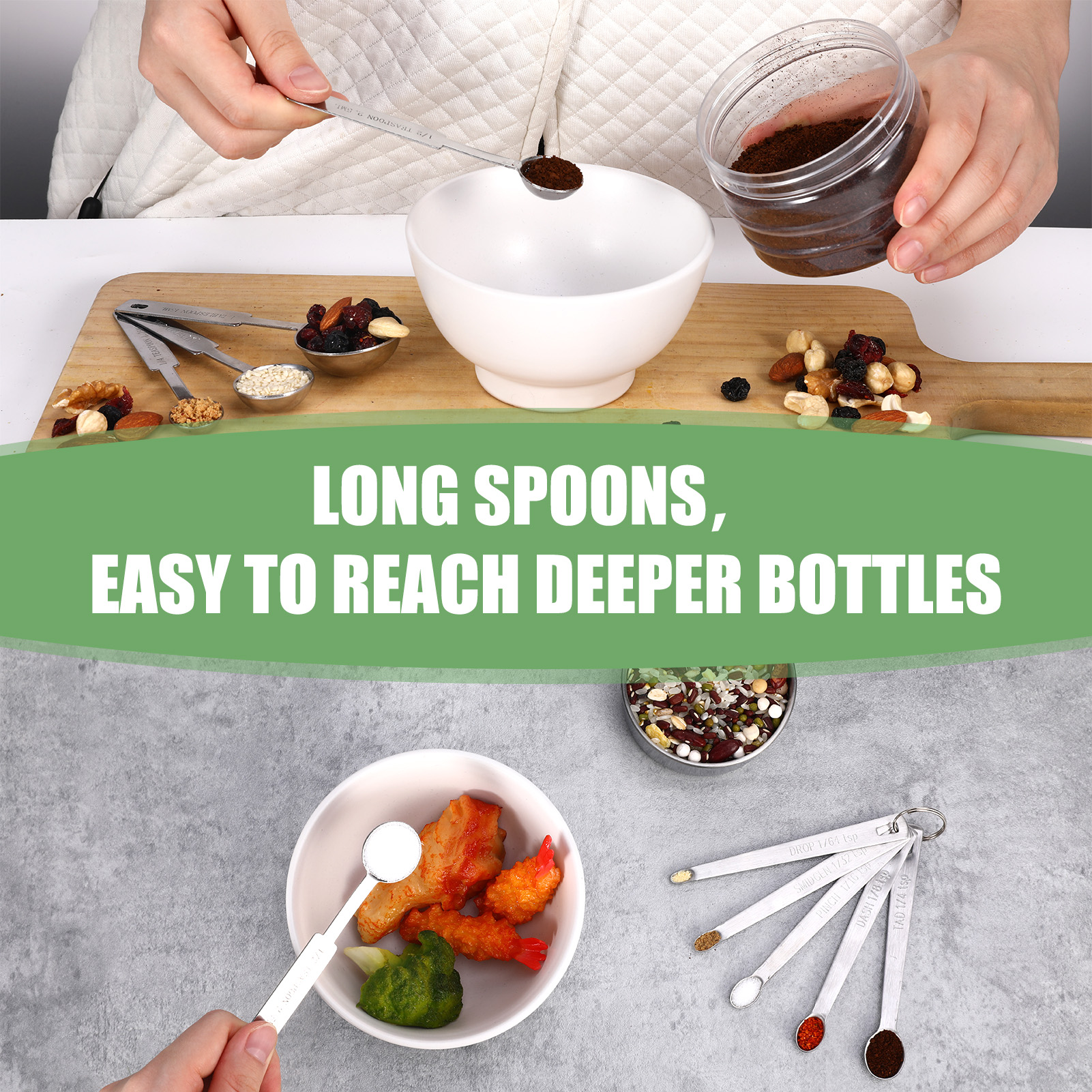 Luiisis Measuring Cups and Spoons Set of 16 photo 5