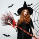 thumbnail image 1 of Decoraciones de Halloween, adornos de Halloween, escobas de bruja de plástico para niños, accesorios de cosplay para Halloween, decoración, espectáculo de mascaradas, disfraces, bailes, escobas de bru, 1 of 6