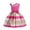 Hot Pink, variant on Zwiiyzr 3-9Y Toddler Girls Satin Bowknot Princess Dress Flower Decoration Birthday Party Gown Long Dresses Pink