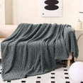 thumbnail image 4 of XYAIYT Taffeta Reversible Thickened Blanket Throw Blanket Cozy Soft Velvet Double Sided Breathable Year Round Warmth with Pilling Proof Suit for Office Napping Sofa Couch Travel Gift 70.9x78.7in Gray, 4 of 6