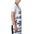 thumbnail image 3 of Lsque Sea Underwater Turtles Waterproof Apron Chef Aprons for Men Heavy Duty Chemical Work Apron Extra Long Grilling Aprons with Adjustable Bib Apron, 3 of 9