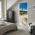 thumbnail image 5 of 3D Door Stickers for Interior Doors Lighthouse Red White on Dune Sylt Island Germany Vinyl Waterproof Self Adhesive Door Mural,SP-F301,S(38.5x200cmx2Pcs), 5 of 15