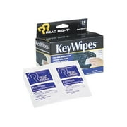 Read Right RR1233 KeyWipes Keyboard & Hand Cleaner Wet Wipes, 5 x 6 7/8, 18/Box