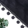 thumbnail image 2 of Shininglove 30inch Velvet Tier Curtains Decorative Curtains (Black 26"x30", Set of 2 ), 2 of 7