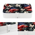 thumbnail image 4 of American Flag PU Leather Jewelry Box Organizer with Removable Compartment - Portable Decorative Jewelry Boxes, 4 of 6