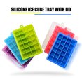 thumbnail image 2 of Amdohai Silicone Ice Cube Tray with Lid Ice Cubes Baking, 2 of 7
