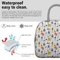 thumbnail image 3 of Womens White Cartoon Dinosaurs Knights Pattern Lunch Box for Work,Insulated Lunch Bag for Women,Loncheras Para Mujer,Leakproof Adult Lunch Bag for Work,Beach,Travel,Picnic,Camping, 3 of 7