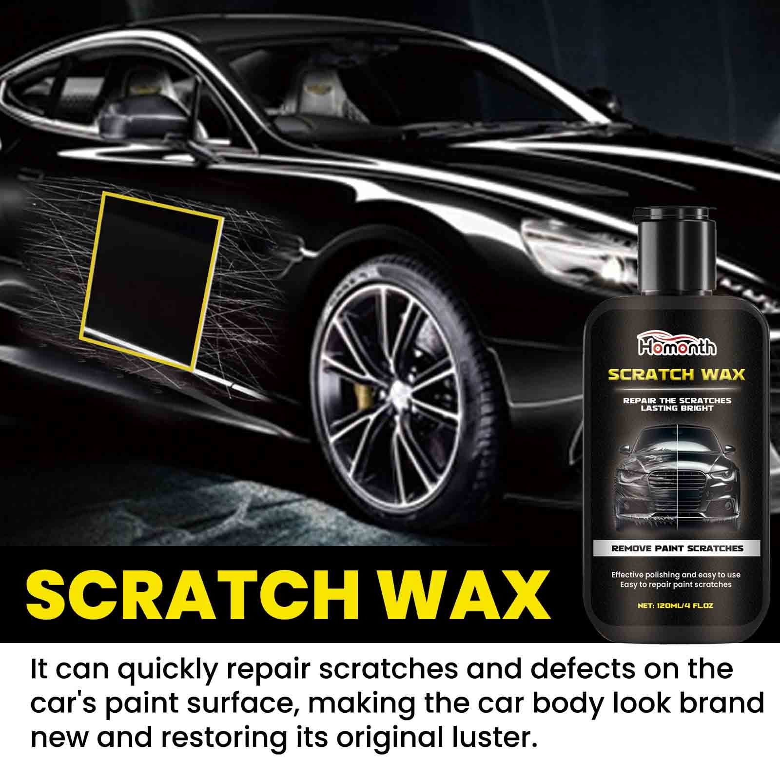 Teissuly Car Scratch Repair Wax Car Paint Scratch Scratch Cut Repair Paste Care Polishing Wax 120ml