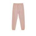 thumbnail image 3 of JUUYY Men's Fleece Lined Sweatpants Baggy Wide Straight Solid Color Trendy Leg Pants Pink S, 3 of 4